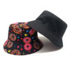 oly-a65198eb0e7a1f8f9f239f894c9ba6a0 Wholesale Double sided Donut Pattern Bucket Hat for Outdoor Sun Protection Unisex