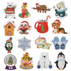 oly-a65809071a7a992860550eac8ce43a19 Wholesale Christmas Cute Cartoon Embroidery Patches Decorative Accessory Gift for Boutique Resale