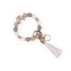 oly-a659fb2692222c98d41f313641b6233f Wholesale Silicone Moon Bead Tassel Keychain Korean Style Fashion Accessory Gift