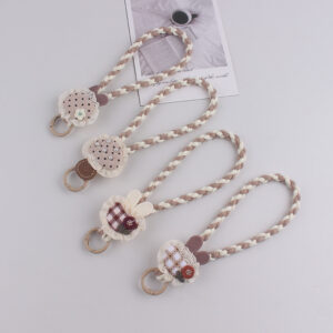 oly-a660829a545f137c38fa1349ba8b7242 Wholesale Forest Rabbit Mushroom Silicone Keychain Wrist Strap Cute Gift for Girls
