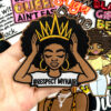 Wholesale Polyester Embroidered Patches Leopard Print Afro Girl for Shoes Hats DIY Accessory