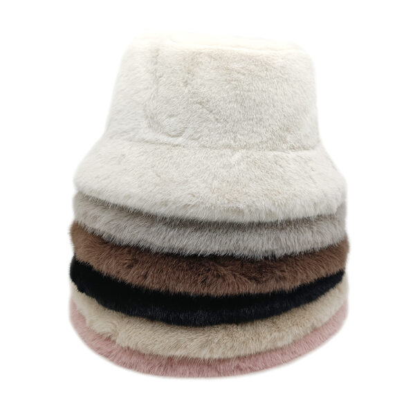 oly-a679746c4cfaaa666317463a8d37edf9 Wholesale Imitation Mink Plush Fisherman Hat Korean Style Winter Warm Hat for Men Women