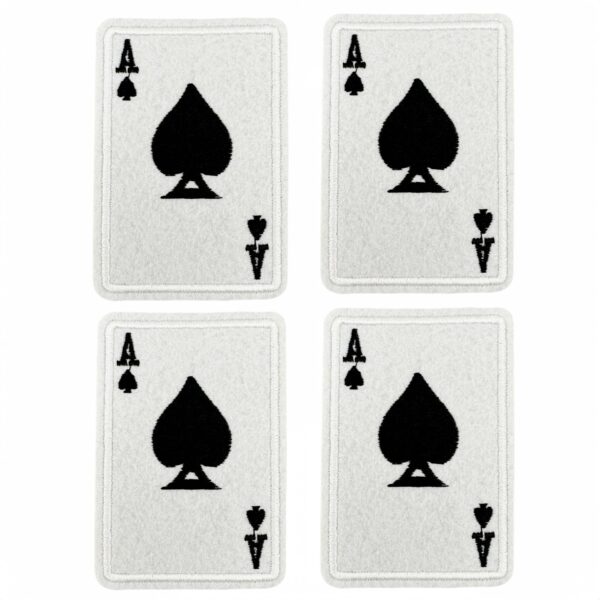 oly-a6876f8e053c471d3ba92cdca33e0b12 Wholesale Embroidered Cloth Patch Ace of Spades Playing Card Design Decorative Fashion Accessory