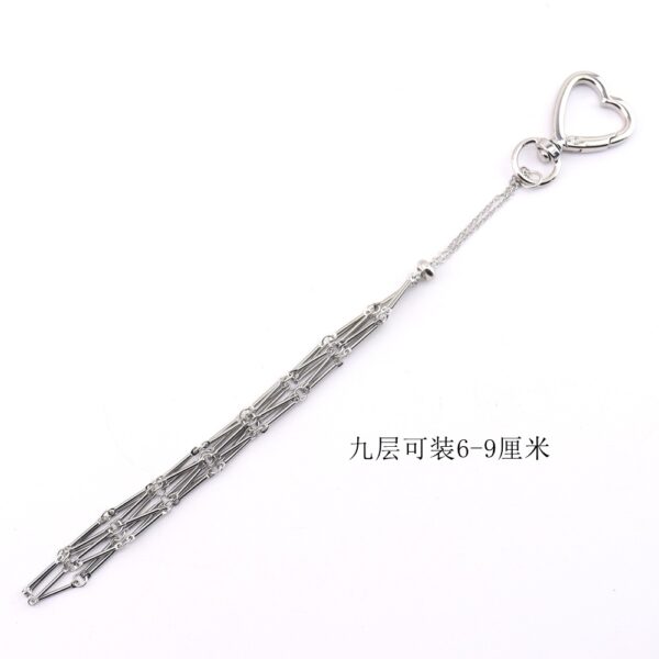 oly-a69a294a5b37668b70c2dffe21d3bdcd Wholesale Silver Lipstick Bag Charm Keychain Trendy Metal Fashion Accessory for Gift and Boutique Resale