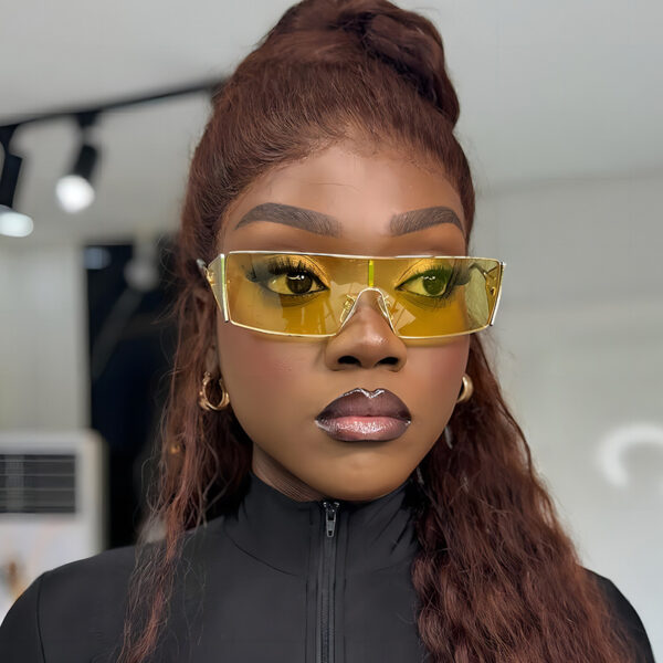 oly-a6b082e9098711be2c9ae468fe0546cc Wholesale Trendy Futuristic Metal Sunglasses UV400 Black Frame Grey Lens Fashion Accessory
