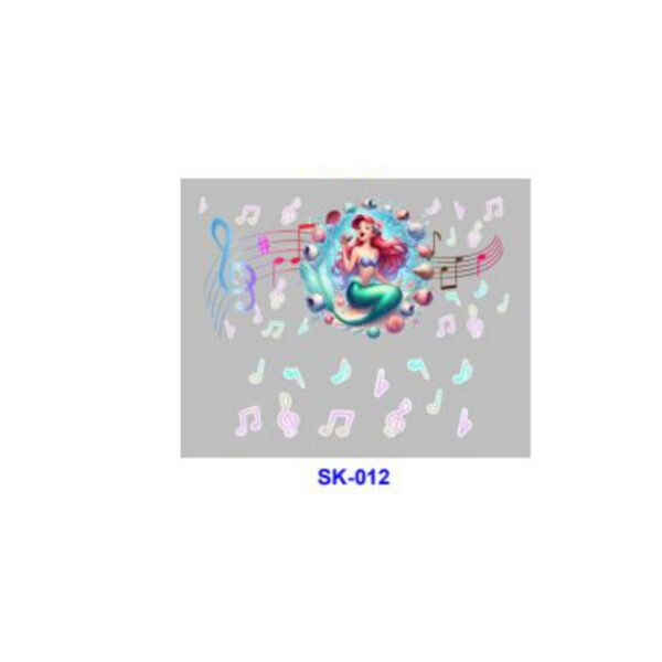 Wholesale 8pcs Watercolor Fairytale Maiden Heart Snow Coral Musical Decor Mini Cup Keychain Sticker OLY Exclusive