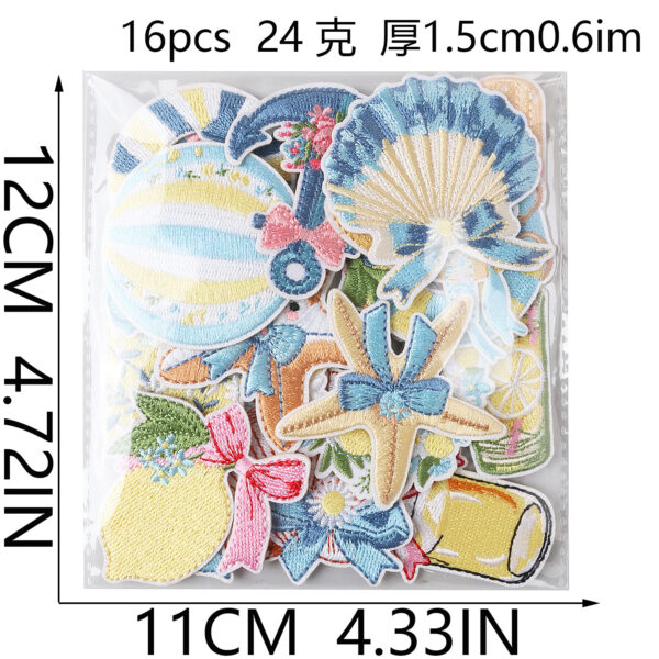 oly-a6c9008d130d812cce8a729660ef3caa Wholesale Summer Beach Iron-On Embroidery Patch for Clothing & Accessories Boutique