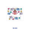 Wholesale 8pcs Cute Illustrated Pet Fairy Figure Cherry Tableware Butterfly Floral Decor Mini Cup Keychain Sticker OLY Exclusive
