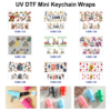 oly-a717f14f44dd7a388b551f46b3dca347 Wholesale 2/4/8pcs Cute Animal Character Mini Cup Keychain Sticker OLY Exclusive