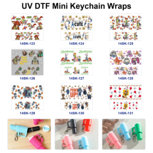 oly-a717f14f44dd7a388b551f46b3dca347 Wholesale 2/4/8pcs Cute Animal Character Mini Cup Keychain Sticker OLY Exclusive