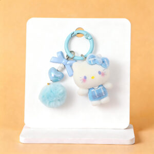 Plaid hello kitty - blue
