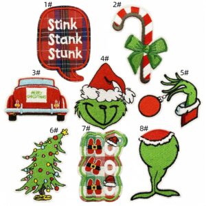 Christmas cloth patch set of 8 pieces
