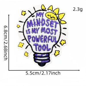 Inspirational english cloth stickers 20#