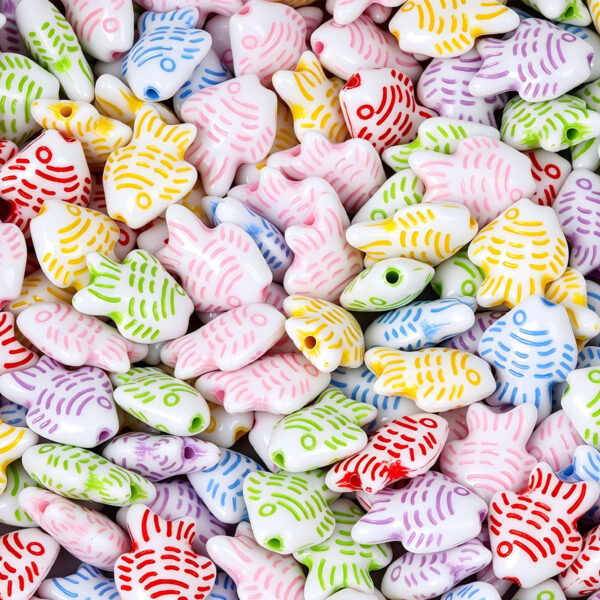 oly-a76bb2c2ff392c8ada182bf18dfe7dd9 Wholesale Cartoon Striped Tropical Fish Acrylic Beads DIY Phone Chain Fashion Accessory