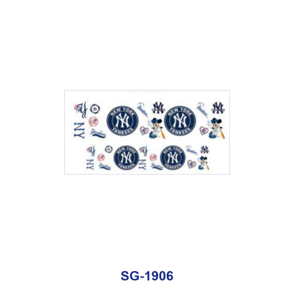 oly-a76ec33381b5c5bd3cb1ec7a5f4d317d Wholesale 8pcs Nurse Element, Letter Quote Sports Team Logo Pattern 3oz Cup Stickers Wrap OLY Exclusive