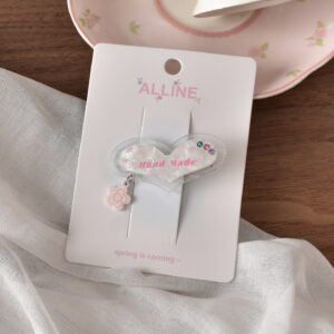 7 # Pink hanging circle big love-1pcs