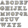 Wholesale Embroidered Letter Patches Polyester Thread Decorative Accent for Clothing Bags