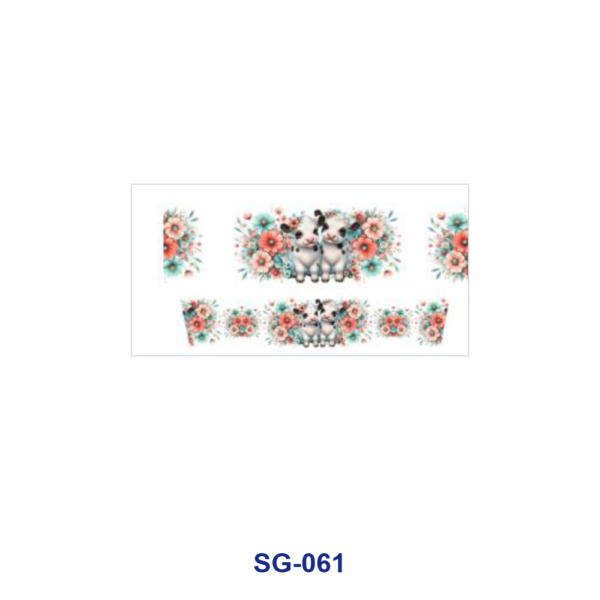 Wholesale 8pcs Cute Animal 3oz Cup Stickers Wrap