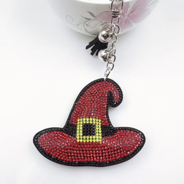 oly-a78ad7fd4630f10e8088c31753ed1569 Wholesale Zinc Alloy Rhinestone Tassel Keychain Fashion Cartoon Pattern Bag Charm Gift Accessory