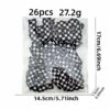 Wholesale American Street Style 36pcs Checkerboard Letter Number Cloth Patches for DIY Decoration Resale Gift
