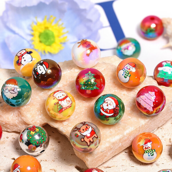 oly-a7b1b07239716ef9faeccdae0985a1d1 Wholesale Cartoon Santa Reindeer Acrylic Beads for DIY Christmas Phone Chain Jewelry Making Craft Supply