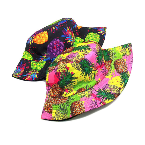 oly-a7c8a257899b1c2ee2a9fe221cc7598e Wholesale Women's Fisherman Hat Pineapple Print Summer Outdoor Sun Protection Casual Bucket Hat