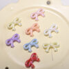 Wholesale Pink Macaron Bow Stars DIY Phone Charm Beads Plastic Resin Fashion Accessory for Resale