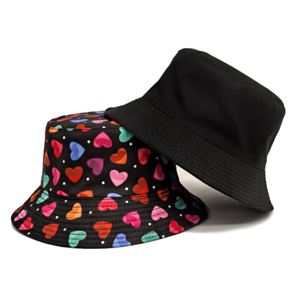 Wholesale Chic Love Pattern Fisherman Hat Sunscreen Hat for Everyday Use