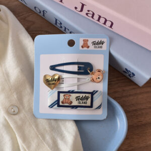 16 # White/navy blue hanging ring bb clip-3pcs