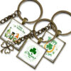 Wholesale Glow in the Dark Four Leaf Clover Keychain St Patrick's Day Fashion Accessory Gift