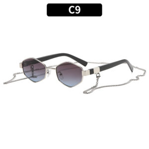 C9-silver frame gray blue film