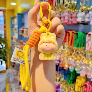 Flocked lily (set)-yellow