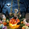 Wholesale Spooky Artistic Resin Halloween Skull Pumpkin Decor for Party Gift Accent