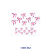Wholesale 2/4/8pcs Bow Cherry Flower Pattern Mini Cup Keychain Sticker