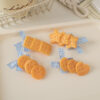 oly-a8147b2e209c1f1521661c57fddf0285 Wholesale Plastic Duckbill Hair Clip Cute Bow and Cookies Design Fashion Accessory