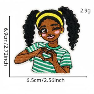 Black girl applique 15#