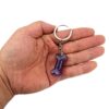 Wholesale Pastoral Style Bone-Shaped Obsidian Semi-Precious Stone Keychain Pendant DIY Jewelry Accessory Gift