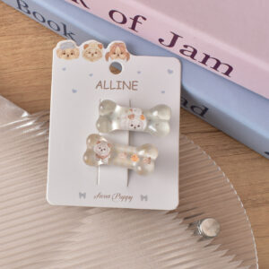 18# Yellow Transparent Small Bones - 2pcs