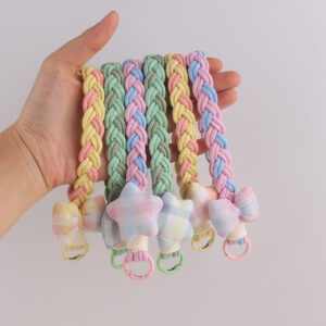 oly-a848a0d5ec1363c6f88429a4d8d7b25d Wholesale Rainbow Star Bow Silicone Keychain Phone Lanyard Cute Fashion Accessory Gift