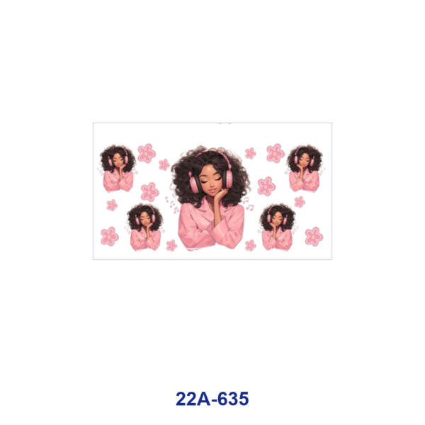 oly-a8500fa7aa6e3cc0f66c13694349b228 Wholesale 5pcs Cozy Warm Tone Cartoon Lounge Girl Donut Popcorn Bow Daisy Sunflower Check Border Assorted Decor Prints 16oz Cup UV DTF Wraps
