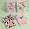 Wholesale Cute Cat Plush Notebook Trendy Design Lock Journal for Kids Creative Diary for School