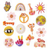 Wholesale Embroidered Butterfly Patch Japanese Cartoon Design Cute Hat Accessory Decorative