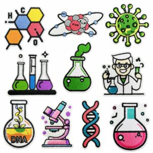 oly-a8a765dce31d47752e6284af84a6d2ee Wholesale Cartoon Chemical Experiment Embroidered Patch Decorative Patch for Everyday Use