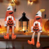 Wholesale Cloth Halloween Gnome Plush Decor Long Legs Faceless Doll with Pointed Hat for Home Decoration