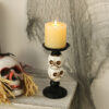 oly-a8b4ae04eaeacce99dbadde3510728bd Wholesale Resin Halloween Skeleton Crow Candle Holder European Style Home Decor