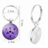 Wholesale Anime Keychain Metal Electroplated Rinnegan Eye Pendant Boutique Resale Gift