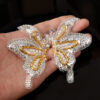 oly-a8cda7792a77bc8f76a7ca6115039170 Wholesale Gold Glitter Butterfly Patch DIY Decorative Applique for Towel Party Accent