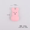 Wholesale Cute Rabbit Easter Silicone Loose Beads for DIY Jewelry Accessory