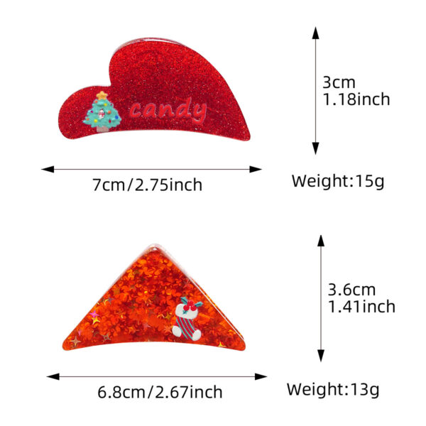 oly-a8dddcc6cbb2c41c31d8ae045487d5bb Wholesale Acrylic Hair Clip Christmas Santa Design Fashion Hair Accessory for Women