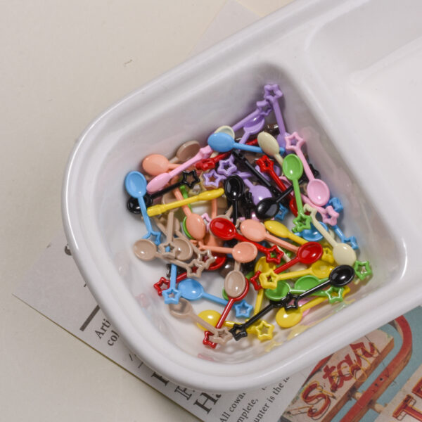oly-a8e7614d71e337f22ed51ed485ed08ae Wholesale Star Spoon Pendant Charm Fashion Accessory for DIY Phone Chain Keychain Mixed Color Trendy Gift for Resale